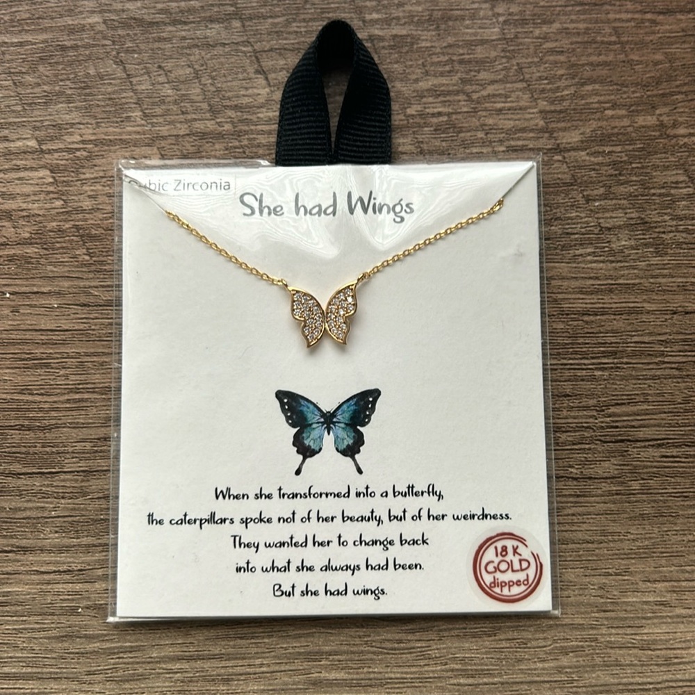 Gold Butterfly necklace